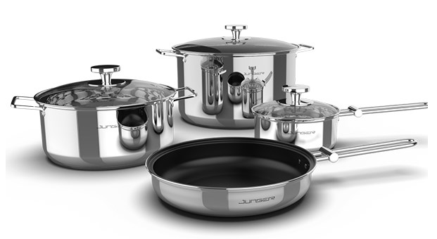 Bộ nồi chảo inox Junger CWJ-070 4 món